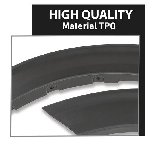 Solid Spare Fit For 2020 2021 2022 Ford Explorer Driver & Passenger Side Rear Fender Flares