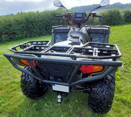 Solid Spare Rear Bumper Brush Guard Storage Rack Extender For Polaris Sportsman 450 14-20