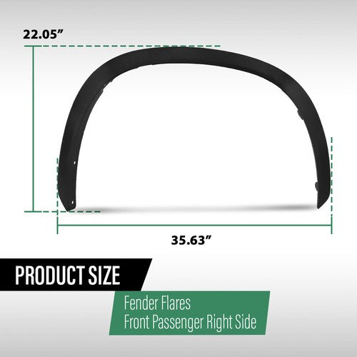 Solid Spare Fit For 20-23 Toyota Highlander Front Right Side Fender Flare Wheel Arch Trim