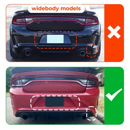 Solid Spare For 2015-23 Dodge Charger SRT Factory Style Rear Diffuser Bumper Valance Lip PP