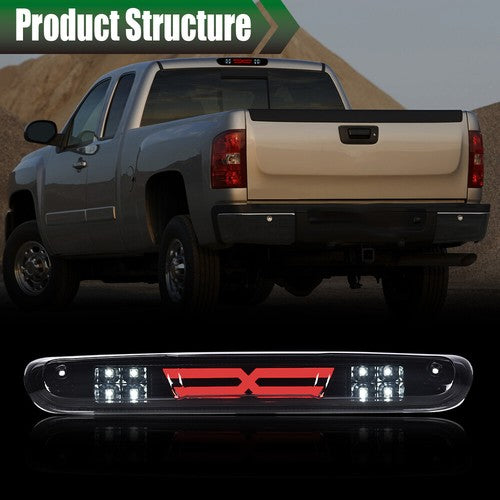 Solid Spare Fit For 07-14 Chevy Silverado/GMC Sierra LED Third Brake Light Cargo Lamp