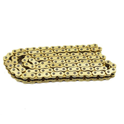 Solid Spare O-Ring Drive Chain Gold Color 520 x114 ATV Motorcycle 520 Pitch 114 Links
