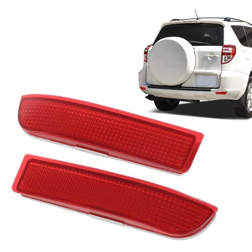 Solid Spare Rear Bumper Reflector Light Fit For 2006-2012 Toyota RAV4 Tail Brake Stop Lamp