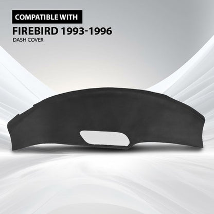 Solid Spare Fit For 1993-1996 Pontiac Firebird TPE Dashboard Dash Cover Cap Overlay Black