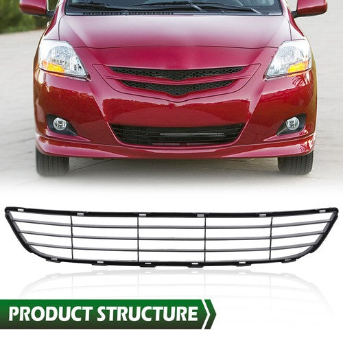 Solid Spare Front Bumper Lower Grill Grille Fit For 2007-2008 Toyota Yaris Sedan TO1036108