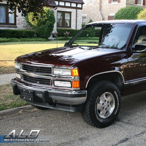 Solid Spare Fit For 88-98 Silverado Pickup Bumper Parking Lights Turn Signal Lamps Pair