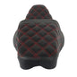 Solid Spare Step-Up Seat For Touring Road King Electra Street Glide Red Lattice Stitch US