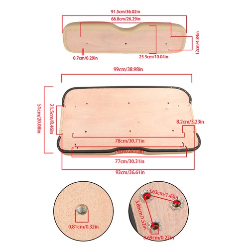 Solid Spare Front Seat Cushion Set Golf Carts Beige For E-Z-GO RXV, Freedom RXV 2008+