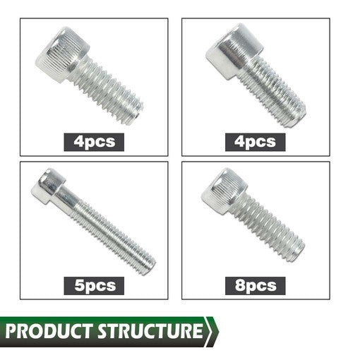 Solid Spare Fit For Chevy 283 305 327 350 400 Sb Small Block Iron Engine Bolt Kit