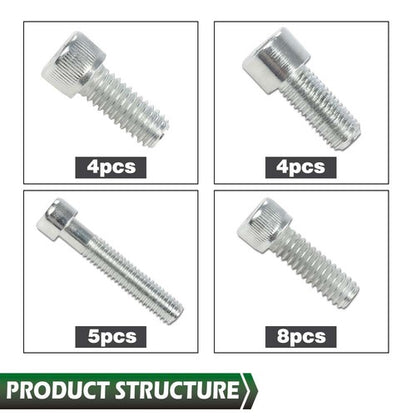 Solid Spare Fit For Chevy 283 305 327 350 400 Sb Small Block Iron Engine Bolt Kit