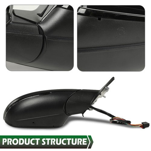 Solid Spare Side Mirror Fit For 2012-2018 Audi A6, A6 Quattro, S6 Passenger Right Side RH