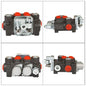Solid Spare Hydraulic Control Valve 2 Spool 11GPM Double Acting 3600 PSI BSPP Port