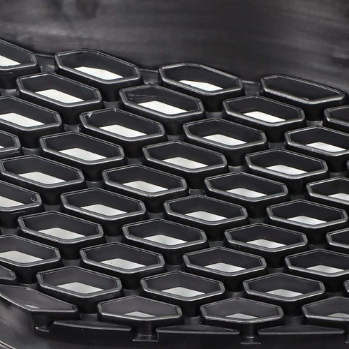 Solid Spare Front Upper Grille Grill Honeycomb ABS Plastic Black For Toyota Sienna 2011-2017