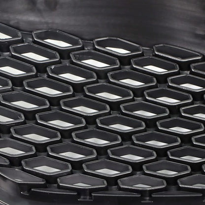 Solid Spare Front Upper Grille Grill Honeycomb ABS Plastic Black For Toyota Sienna 2011-2017