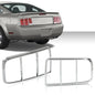 Solid Spare Tail Light Bezel Cover Silver Fit For 05-09 Ford Mustang Left+Right Pair Set