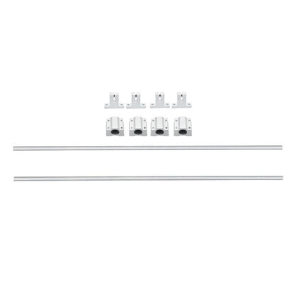 Solid Spare 2Pcs 8×600mm Linear Motion Rail Shaft Slide Guide w/ 4 SCS8UU Bearing & SK8 Rail