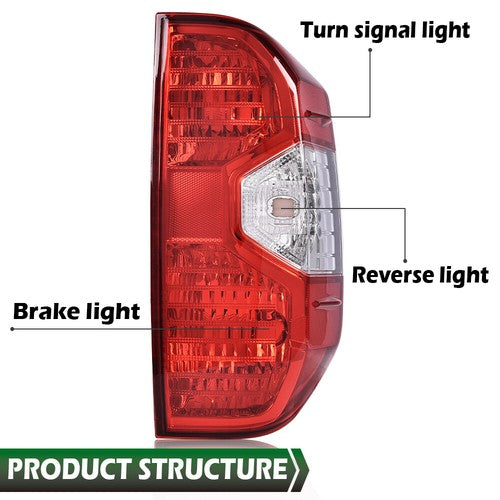 Solid Spare Fit For 2014-2021 Toyota Tundra Rear Tail Light Brake Lamp Assembly Right Side