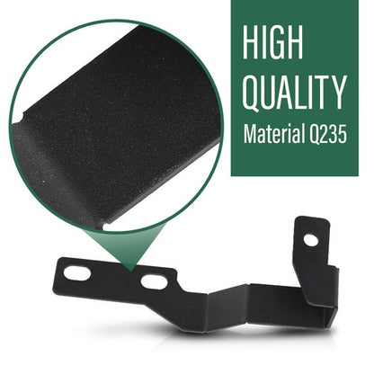 Solid Spare Fit For 05-15 Toyota Tacoma Hood Ditch Hinges Cube LED Light Pods Mount Brackets