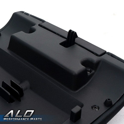 Solid Spare Leather Center Console Arm Rest Lid Cover Black Fit For 09-14 Ford F-150 Pickup