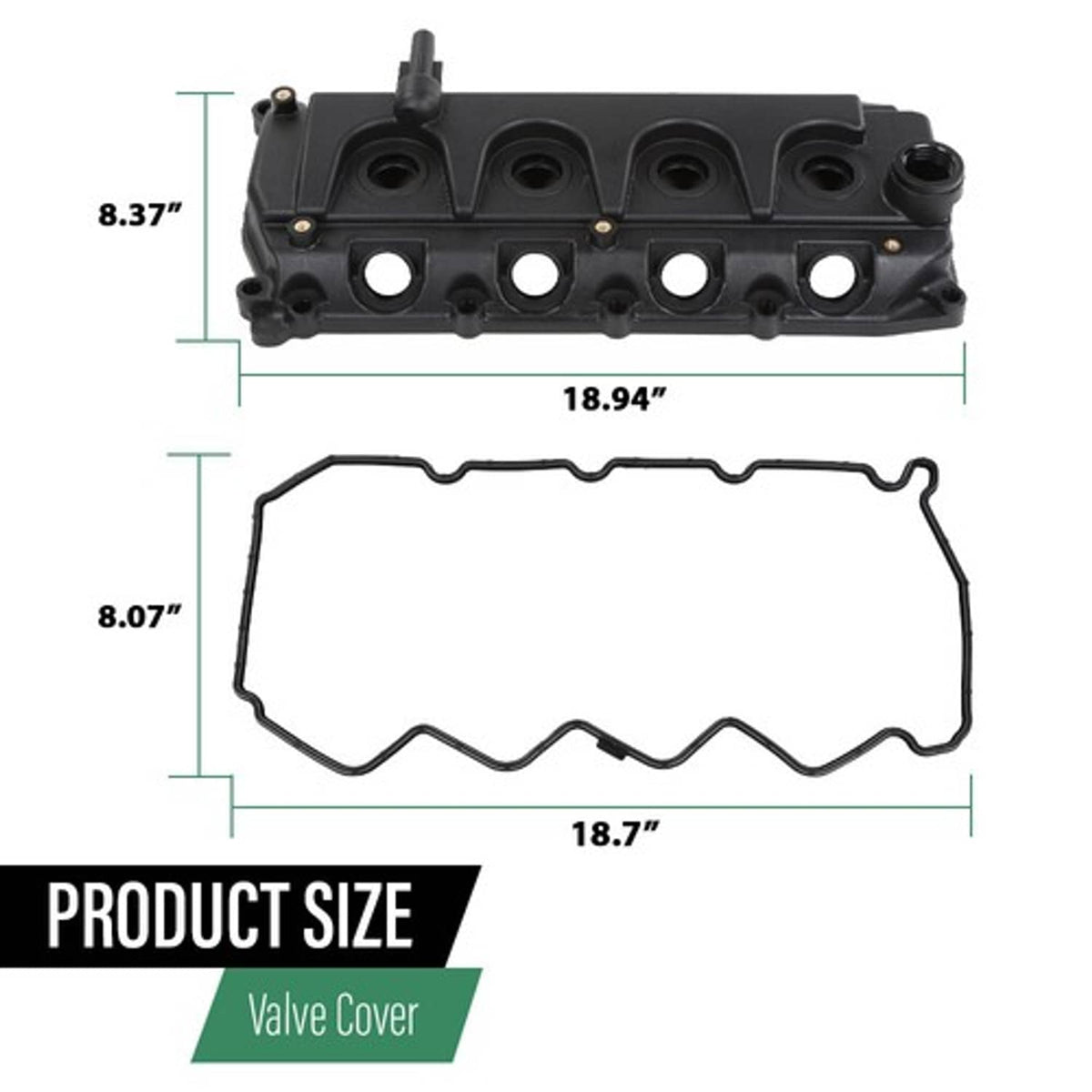Solid Spare Fit For Nissan Navara D22 D40 YD25 Rocker Valve Cover w/ Gasket 13264-VM00A