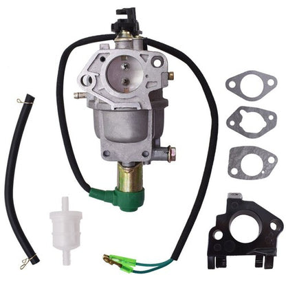 Solid Spare Carburetor w/ Solenoid Carb For Honda GX340 GX390 8HP 9HP 11HP 13HP Generator