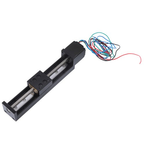 Solid Spare T6 100mm Mini Linear Rail Slide Actuator Screw Motion with NEMA11 Stepper Motor