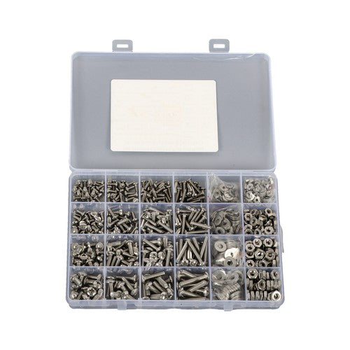 Solid Spare 700 Pack4-40#6-32#8-32#10-24 Stainless Steel Bolts and Nuts Kit With a Box