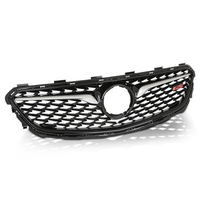 Solid Spare Fit For 2018-2020 Buick Regal Sportback Front Bumper Upper Grille Black & Chrome