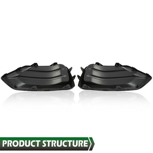 Solid Spare Front Bumper Insert Fog Light Cover Left+Right Fit For 2017-2022 Chevrolet Trax