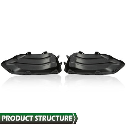 Solid Spare Front Bumper Insert Fog Light Cover Left+Right Fit For 2017-2022 Chevrolet Trax