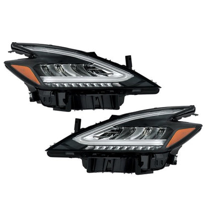 Solid Spare Clear Black Housing For 2019-2021 Nissan Murano Pair LH&RH Projector Headlights