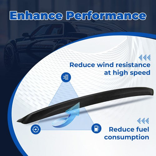 Solid Spare For 2011-2023 Chrysler 300 300S MATTE BLACK Trunk Rear Spoiler Wing Lip