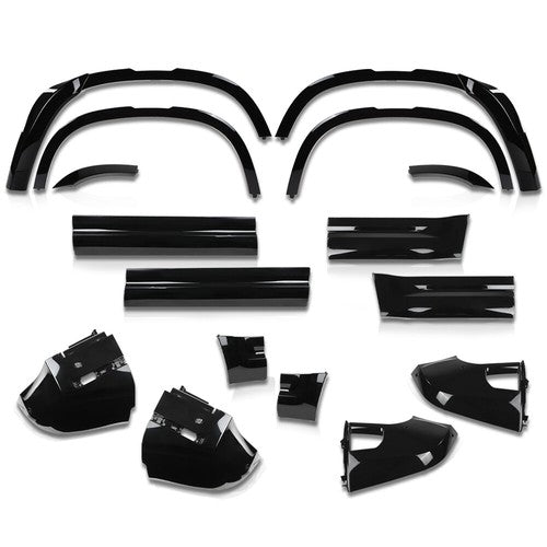 Solid Spare Fit For 20-24 Defender 110 Bumper Corner Side Skirt Fender Flare Body Kit