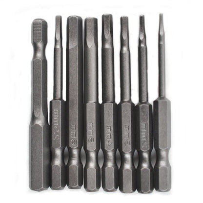 Solid Spare Metric mm Hex Head Allen Bit Set 8 Piece Quick Connect Shank Impact Driver Drill