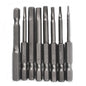 Solid Spare Metric mm Hex Head Allen Bit Set 8 Piece Quick Connect Shank Impact Driver Drill