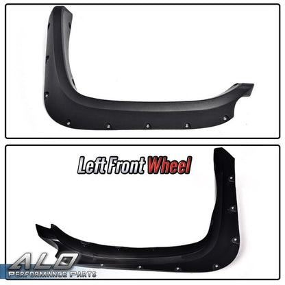 Solid Spare Fender Flares Fit For 2007-2014 FJ Cruiser Pocket Rivet Wheel Cover Textured