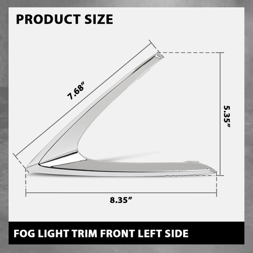 Solid Spare Front Left Fog Light Trim Fit For 16-19 Lexus RX350 RX450h 18-19 RX350L RX450hL