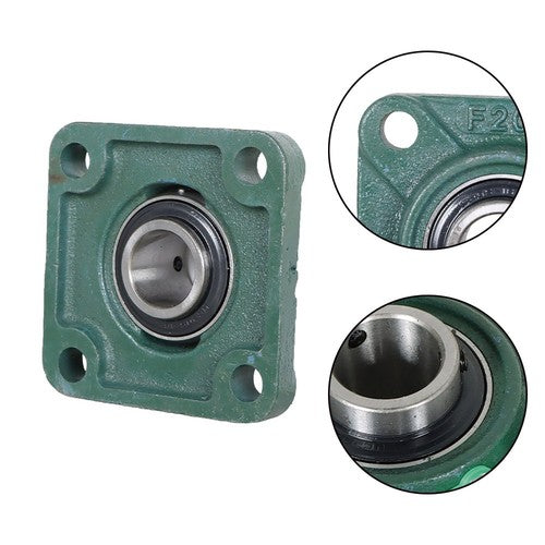 Solid Spare 4 PCS UCF205-16 Solid Base Pillow Block Flange Mounted Bearing 1" Bore 4 Bolt