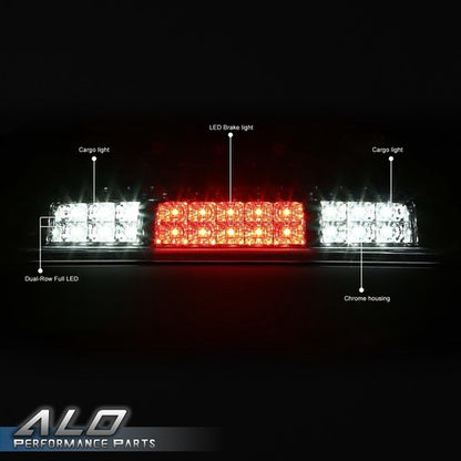 Solid Spare Fit For 04-2008 F150/Explorer Black Housing Rear 3rd Brake Cargo LED Tail Light