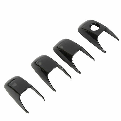 Solid Spare Glossy Black Door Handle Cover Set For Jeep Grand Cherokee/Dodge Durango 2011+