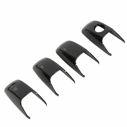 Solid Spare Glossy Black Door Handle Cover Set For Jeep Grand Cherokee/Dodge Durango 2011+