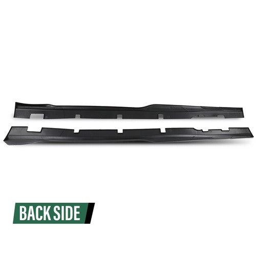 Solid Spare Body Kit Glossy Black Side Skirts Rocker Panel Fit For 15-23 Charger Widebody