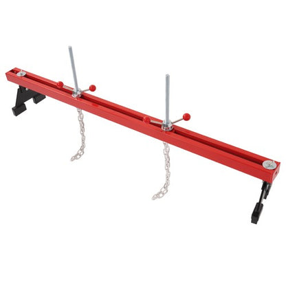 Solid Spare Engine Support Bar 1100lb Motor Transverse Bar Lift Holder Dual Hook Cross Hoist