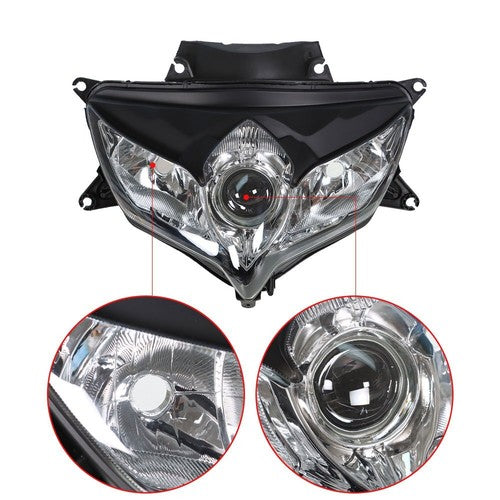 Solid Spare Front Headlight Head Light Fit For Suzuki GSXR600/750 K8 2008 2009 2010