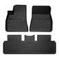 Solid Spare Fit For 2017-2023 Tesla Model 3 All Weather TPE Floor Mats Protection Liners