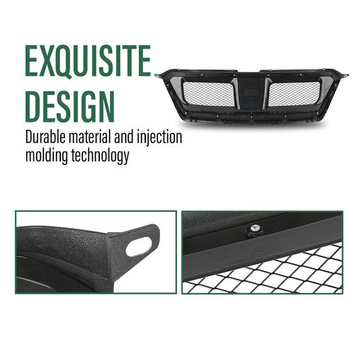 Solid Spare Fit For 12-14 Subaru Impreza & Crosstrek Sport Front Bumper Upper Mesh Grille