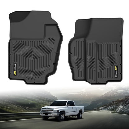Solid Spare Fit For 94-01 Ram 1500 94-02 2500/3500 All Weather TPE Front Floor Mats Liners