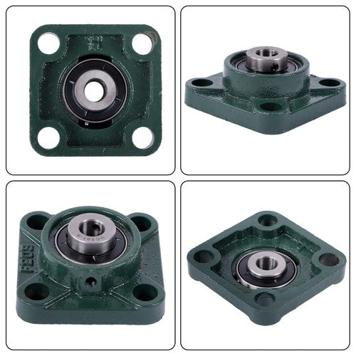Solid Spare 10pcs UCF201-8 Pillow Block Bearing 1/2" Bore 4-Bolt Self-Aligning Solid Base