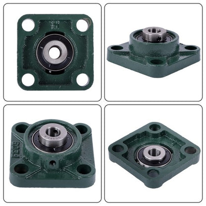 Solid Spare 10pcs UCF201-8 Pillow Block Bearing 1/2" Bore 4-Bolt Self-Aligning Solid Base