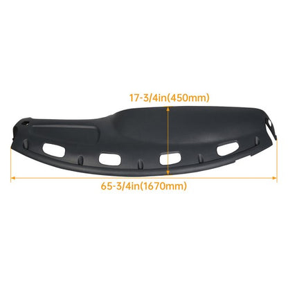 Solid Spare For 1998-02 Dodge Ram 1500/2500/3500 Pickup Dash Bezel&Dashboard Cover Overlay